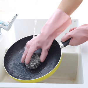 Guantes duraderos e impermeables para lavar platos en la cocina, goma de látex gruesa de 30cm para limpieza, tareas domésticas, lavandería, tareas del hogar - Product Image 1