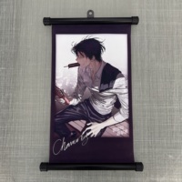 UTE GZ-001 Poster Seni Dinding Cetak Sublimasi Kustom Kanvas Dekorasi Rumah Gantung Warna-Warni Anime Modern Ulang Tahun Tanpa Bingkai