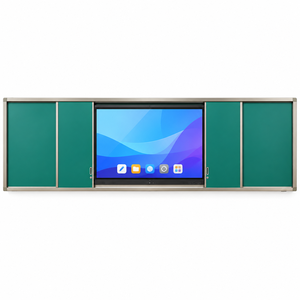 Wandmontierte Push-Pull-Lehrtafel Große Kreidetafel für Klassenzimmer Schiebe-Schreibtafel Schiebeboard Smart Board Anpassbar - Product Image 5