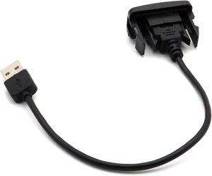 Puerto USB Cargador de coche Puerto de alimentación USB Adaptador de enchufe Panel Cable de extensión de montaje empotrado para Toyota <span class=keywords><strong>VIGO</strong></span> Macho a hembra - Product Image 6