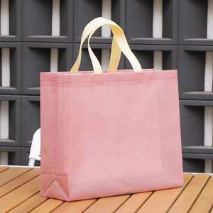 Sac de courses réutilisable en non-tissé enduit imperméable gris foncé violet moyen personnalisé - Product Image 2