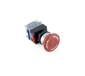 Interruptor de Botón Pulsador de Plástico de 22mm 30mm con Terminal de Tornillo Momentáneo/Autobloqueante, Cabeza Redonda - Product Image 3