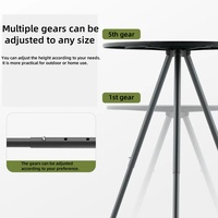 Portable extérieur petit fer rond Table ascenseur jambes Design moderne pour Camping voyage jardin salle de bain entrepôt salon utilisation