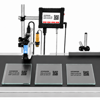 Aisomark Máquina de Codificación por Inyección de Tinta Automática en Línea de 0.5 Pulgadas, Impresora de Inyección de Tinta Térmica Flexible de Alta Velocidad con Pantalla Táctil para Línea de Producción