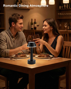 Lampe de table rechargeable au design moderne et créatif, décoration d'intérieur, commande tactile, LED, 3 couleurs, gradation progressive, lampe de table sans fil - Product Image 3