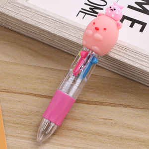 Stylos à bille rétractables multicolores en plastique, mignons, en forme d'animaux, pour la rentrée scolaire, cadeau - Product Image 1