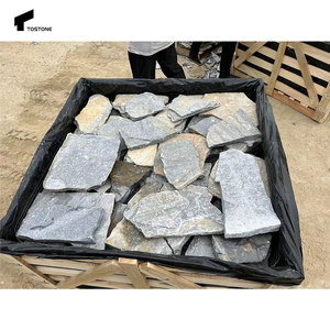 Tostone Light Blue Quartz Slate <strong>Stack</strong> <strong>Stone</strong> <strong>Tiles</strong> Exterior Pool Area Wall Cladding Natural Culture <strong>Stone</strong> Split Decoration