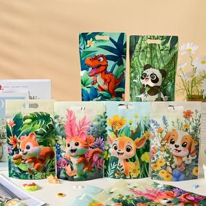 Bolsa autoportante con cierre hermético para galletas, dulces, dim sum, bocadillos crujientes tipo copo de nieve, venta al por mayor - Product Image 6