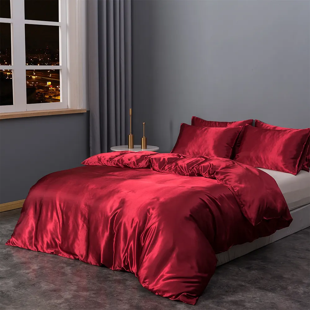 High Quality OEKO-TEX STANDARD 100 Soft Touch Satin Luxury Brand Bedding Duvet Cover Sets