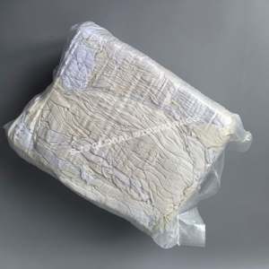 ผ้าเช็ดทำความสะอาดอุตสาหกรรมใยฝ้ายแท้ ซึมซับน้ำได้ดี ผ้าขนแกะสีขาวสำหรับทำความสะอาด - Product Image 1