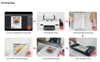 Entrepôt de l'Europe imprimante 3D Procolored L1800 DTF imprimante A3 machine d'impression pour les petites entreprises avec secousse et four