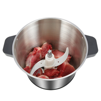 Équipement de cuisine professionnel, hachoir à viande multifonctionnel 6L 1500W