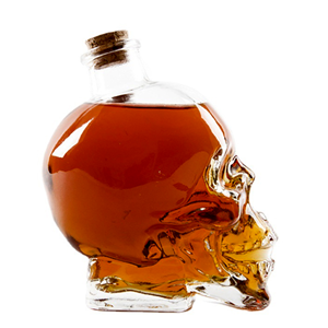 Shanghai Linlang 100ml 180ml 400ml 750ml Bouteille <span class=keywords><strong>de</strong></span> liqueur en verre personnalisée en forme <span class=keywords><strong>de</strong></span> tête <span class=keywords><strong>de</strong></span> crâne, forme unique - Product Image 4