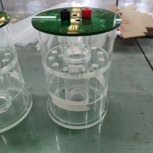 Accessoires cylindriques en acrylique transparent pour instruments expérimentaux, équipement de filtration à bride en verre organique pour conduites - Product Image 1