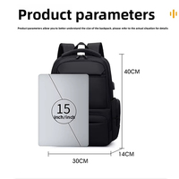 Mochila Multifuncional de Nailon Impermeable con Múltiples Compartimentos y Puerto USB para Computadora Portátil, Unisex, para Uso Diario en Oficina y Actividades al Aire Libre