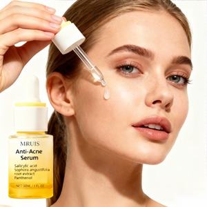 Sérum facial anti-acné à l'<span class=keywords><strong>acide</strong></span> <span class=keywords><strong>salicylique</strong></span> et aux extraits d'herbes |   Sérum apaisant pour le contrôle du sébum et le débouchage des pores, réduisant l'acné - Product Image 4