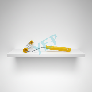 Yep Moyen-Orient Meilleure vente Industriel DIY OEM Cadre de rouleau à <span class=keywords><strong>peinture</strong></span> en polyester sans cage avec poignée en plastique <span class=keywords><strong>jaune</strong></span> Big Duck pour murs - Product Image 3