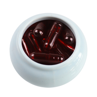 Enrobage entérique rouge hpmc coquilles végétales séparées faisant plante noir personnaliser couleur taille 00 0 1 2 3 4 5 gélatine capsule vide