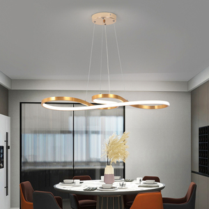 <span class=keywords><strong>Lampadario</strong></span> a LED <span class=keywords><strong>bianco</strong></span> freddo dorato <span class=keywords><strong>moderno</strong></span> del magazzino degli Stati Uniti per l'illuminazione del ristorante dell'hotel - Product Image 1
