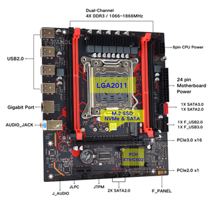 NUOVO Kit <span class=keywords><strong>Scheda</strong></span> <span class=keywords><strong>Madre</strong></span> Desktop X79-VG6 per CPU Intel Xeon E5 2690 V2 con 4 Slot RAM DDR3 Supporto Doppio Canale <span class=keywords><strong>Scheda</strong></span> <span class=keywords><strong>Madre</strong></span> X79 - Product Image 5