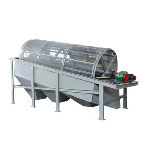 Qianzhen Industrial Soil and Sand Sorting Machine Small Strainer Compost Drum Roller Tromel Screen