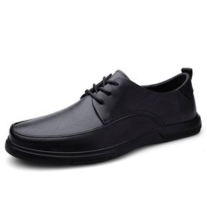 Nuevos Zapatos Oxford Casuales de Piel Genuina con Cordones para Hombre, Zapatos Formales de Negocios, Ligeros, a la Moda, Zapatillas de Hombre - Product Image 2