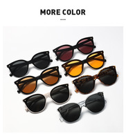 Kacamata Hitam Fashion Korea Terbaru Unisex, Bingkai Retro Slim Fit untuk Wajah Bulat dan Persegi, Pelindung Matahari Outdoor