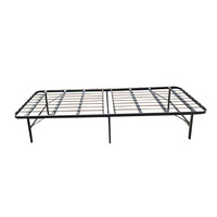 Lit simple pliant en métal, vente chaude, vente en gros directe d'usine, lit pliant en fer facile à assembler, taille standard pour chambre et appartement