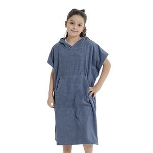 Adolescents Adolescents Séchage Rapide Microfibre Broderie Logo Personnalisé Robe À Capuche Plage changement Serviette Surf <span class=keywords><strong>Poncho</strong></span> enfants serviettes <span class=keywords><strong>de</strong></span> <span class=keywords><strong>bain</strong></span> - Product Image 2