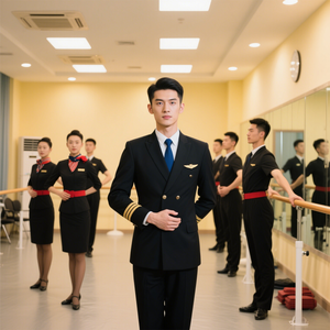 Erkekler için OEM havayolu <span class=keywords><strong>Pilot</strong></span> üniformaları Airways adaptif konfor uçuş akademisi kore uçuş görevlisi erkek üniformaları giymek - Product Image 2