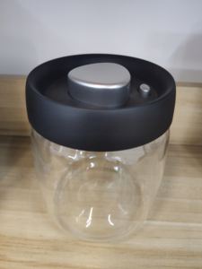 Vacare En stock Pots en verre pour fleurs de chanvre CBD avec couvercle sous vide Conteneur de stockage hermétique pour CBD avec revêtement UV pour une conservation plus longue - Product Image 3