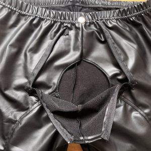 Pantaloni attillati da <span class=keywords><strong>uomo</strong></span> lunghi in <span class=keywords><strong>ecopelle</strong></span> a marsupio aperto Fashion Cut Club Performance Wear da <span class=keywords><strong>uomo</strong></span> pantaloni - Product Image 4