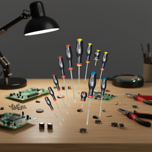 Juego de destornilladores de 10 piezas con puntas mixtas, herramientas de precisión para reparación de electrónica - Product Image 3