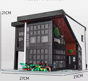 Ensemble de blocs de <span class=keywords><strong>construction</strong></span> d'architecture de modèle de café Led City Coffee House pour cadeau adulte - Product Image 6
