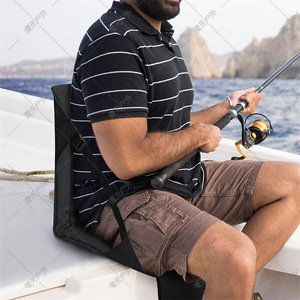 Oxford Cloth Camping Chair <b>Cushion</b> 41x41x41cm Waterproof <b>Rectangular</b> Gray For Outdoor Use - Product Image 2