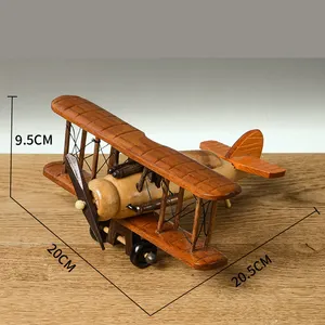 Wooden Air Force Fighter Model Decoration Bomber Toy Aviation Model Home Decoration