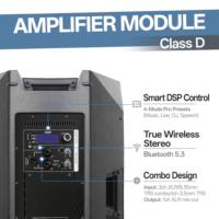 Enceintes portables actives de classe D Accuracy Pro Audio CAN12D3 1000W Peak Professional Stage Audio Sound, 12 pouces