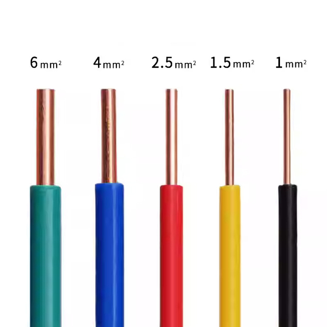 1.5mm 2.5mm 4mm 6mm Hard Single Core Copper Cable Copper Pvc House Wiring Electrical Cable and Wire