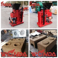 Idées de machine pour petites entreprises ciment sable argile rouge terre terre machine de fabrication de blocs de briques à emboîtement hydraulique brique pressée
