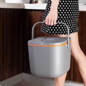 Seau de riz de cuisine en plastique de grande capacité de 10l avec poignée pour céréales - Product Image 4