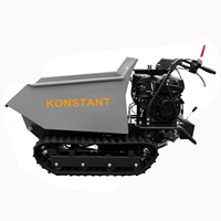 Mini tombereau chenillé KT-MD500CLDH de haute qualité, 500 kg, moteur à essence, chenilles en caoutchouc