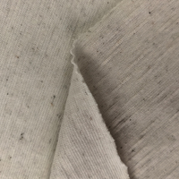 Tissu jersey simple en mélange de coton et lin respirant, anti-transpiration, 170 GSM, 21S, 92% coton, 8% lin, pour T-shirt, chemisier, robe