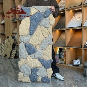 Pannello <span class=keywords><strong>in</strong></span> Poliuretano Impermeabile Wayon, Rivestimento Murale 3D Effetto Roccia, <span class=keywords><strong>Pietra</strong></span> Artificiale Ignifuga per Progetti di Ville - Product Image 2