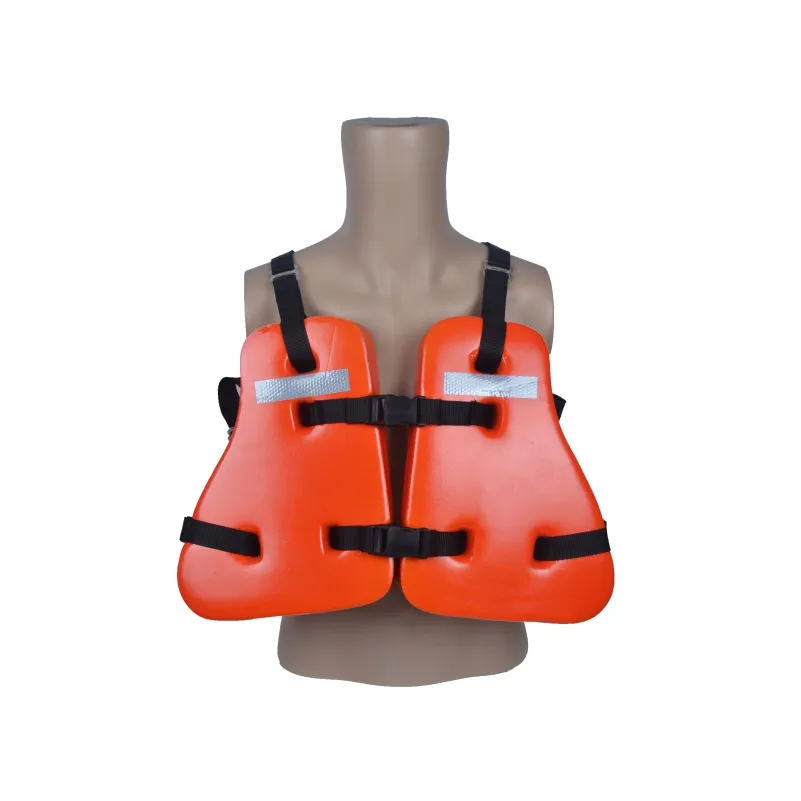 Colete salva-vidas marinho de três peças de alta qualidade, colete salva-vidas em PVC para trabalho com plataforma de óleo