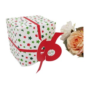 Caja de regalo de fiesta de Navidad europea de 1 pieza para eventos festivos llenos de dulces sorpresa Malus Pumila - Product Image 5