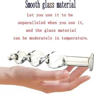 BDSM steker <span class=keywords><strong>Anal</strong></span> kaca Fetish mainan seks untuk wanita sisipan Vagina <span class=keywords><strong>Anal</strong></span> Stimulator kristal Buttplug untuk pijat prostat Vagina - Product Image 2