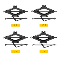 Cric ciseaux en acier de haute qualité de 1,5 tonne, vente en gros d'usine, avec hauteur de levage de la tête personnalisable 80-340 mm, garantie 12 mois
