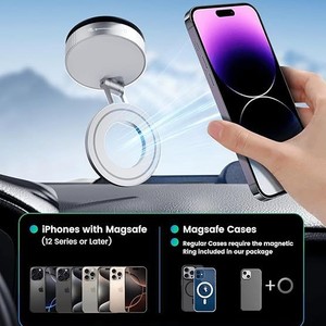 Support magnétique universel double face pour téléphone de voiture, fixation tableau de bord, aimant puissant, compatible avec tous les téléphones - Product Image 3