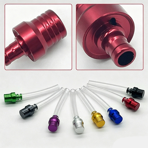 Bouchon de ventilation de réservoir de carburant en aluminium avec tube pour moto tout-terrain ATV - Bouchon de soupape de respiration universel pour réservoir de carburant - Product Image 6