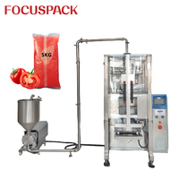 Máquina Envasadora Automática Focusmac para Líquidos y Pastas, Llenado, Envoltura, Etiquetado, Embolsado en Bolsas de Plástico PE de Grado Alimenticio para Bebidas